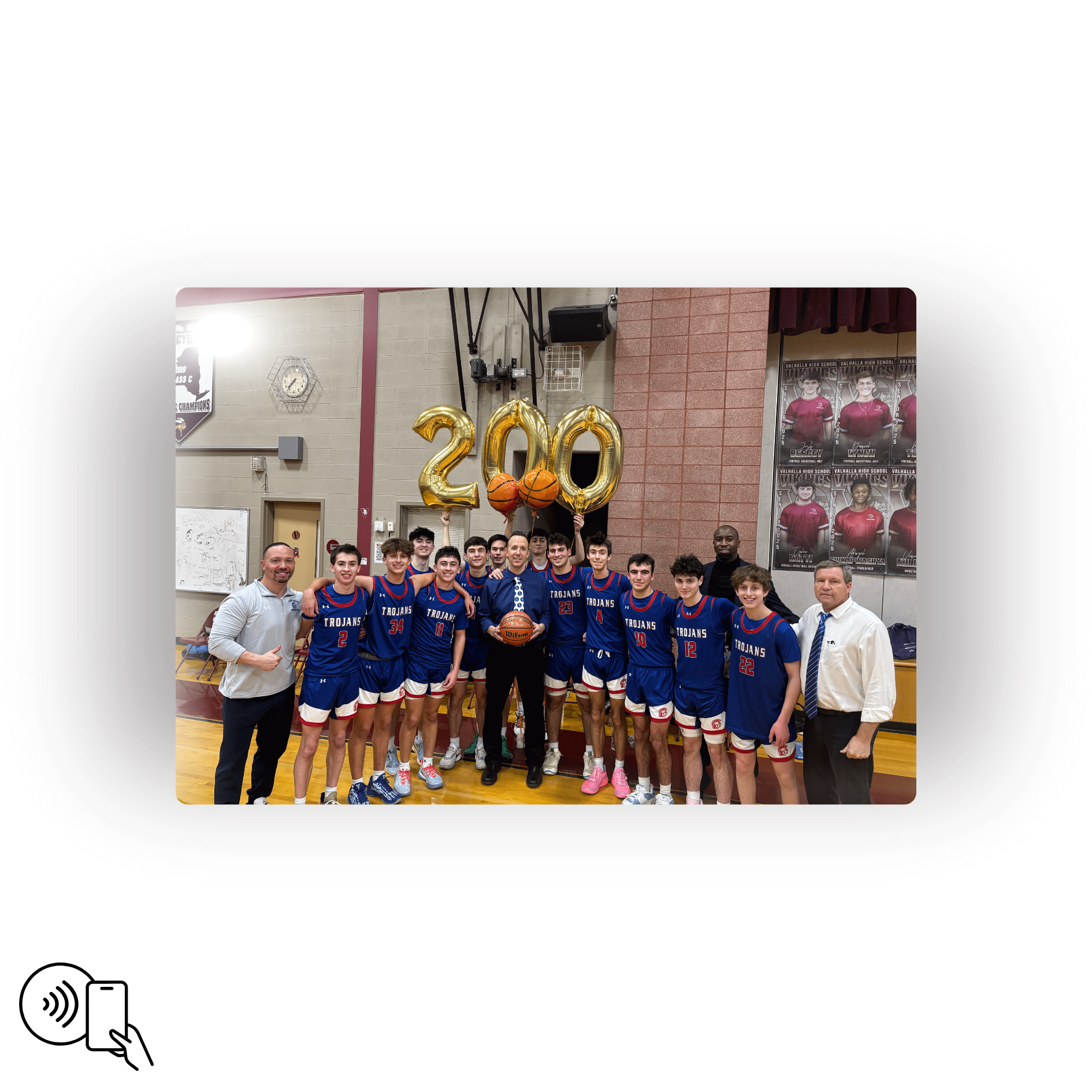 Blind Brook HS Basketball Custom Magnet