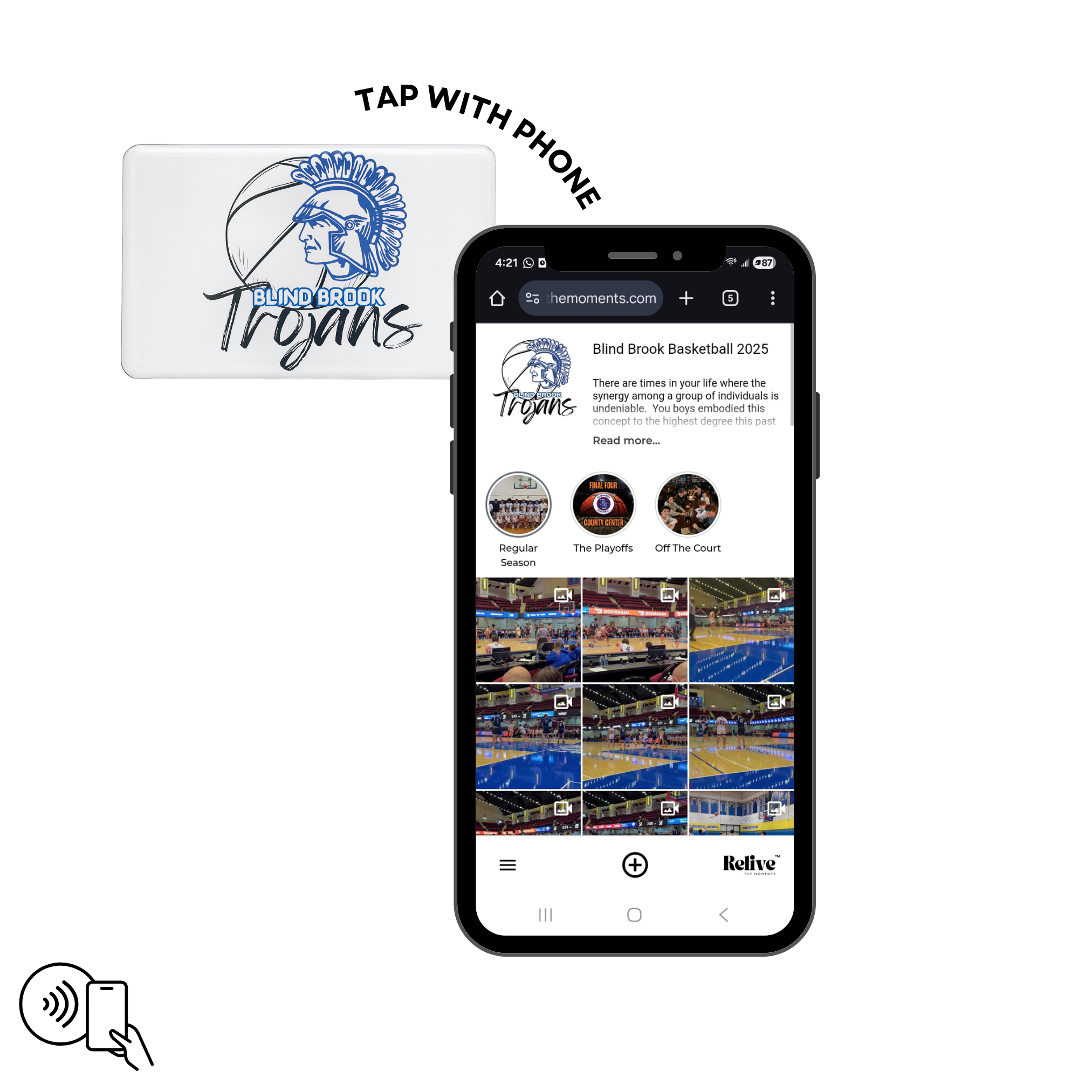 Blind Brook HS Basketball Magnet