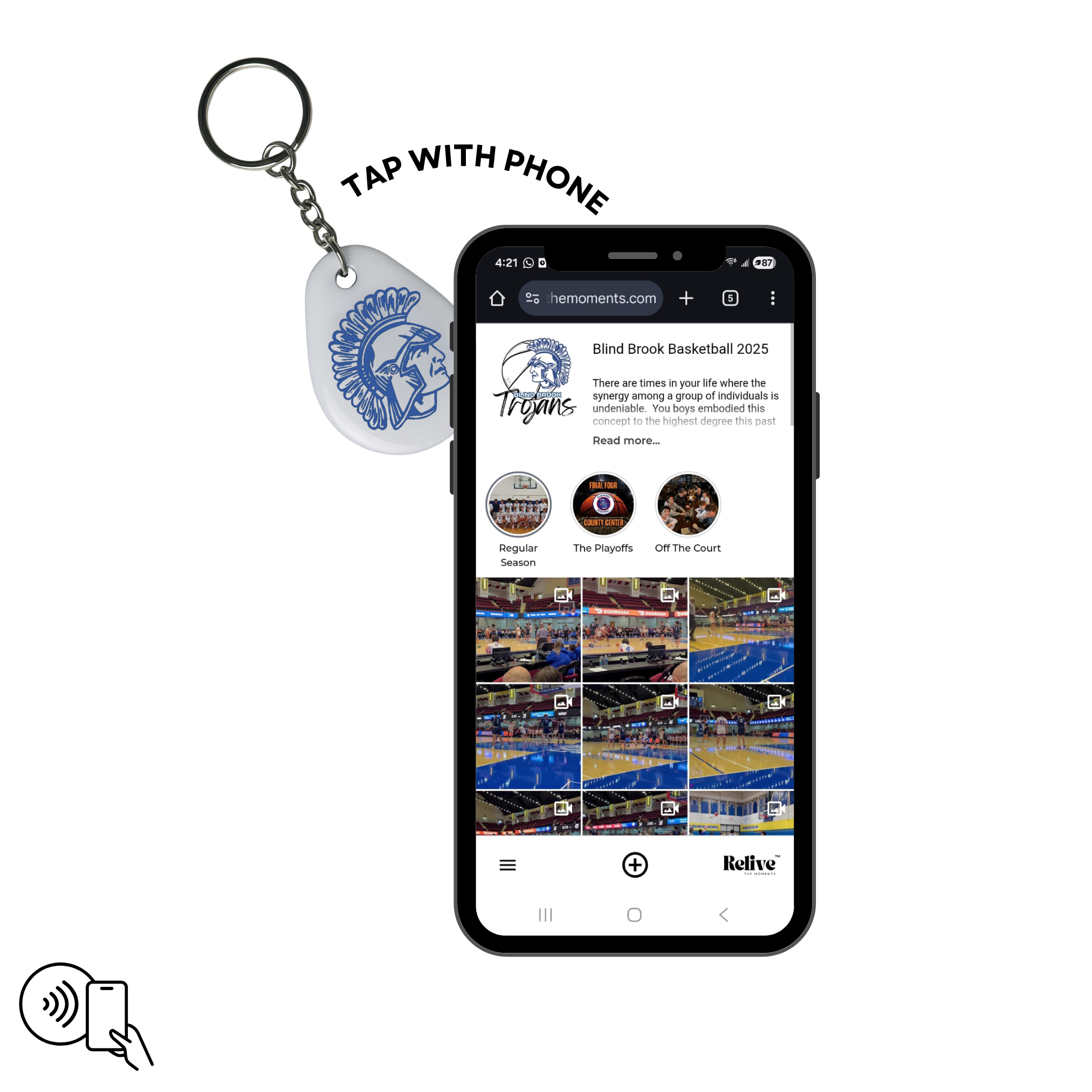 Blind Brook HS Keychain