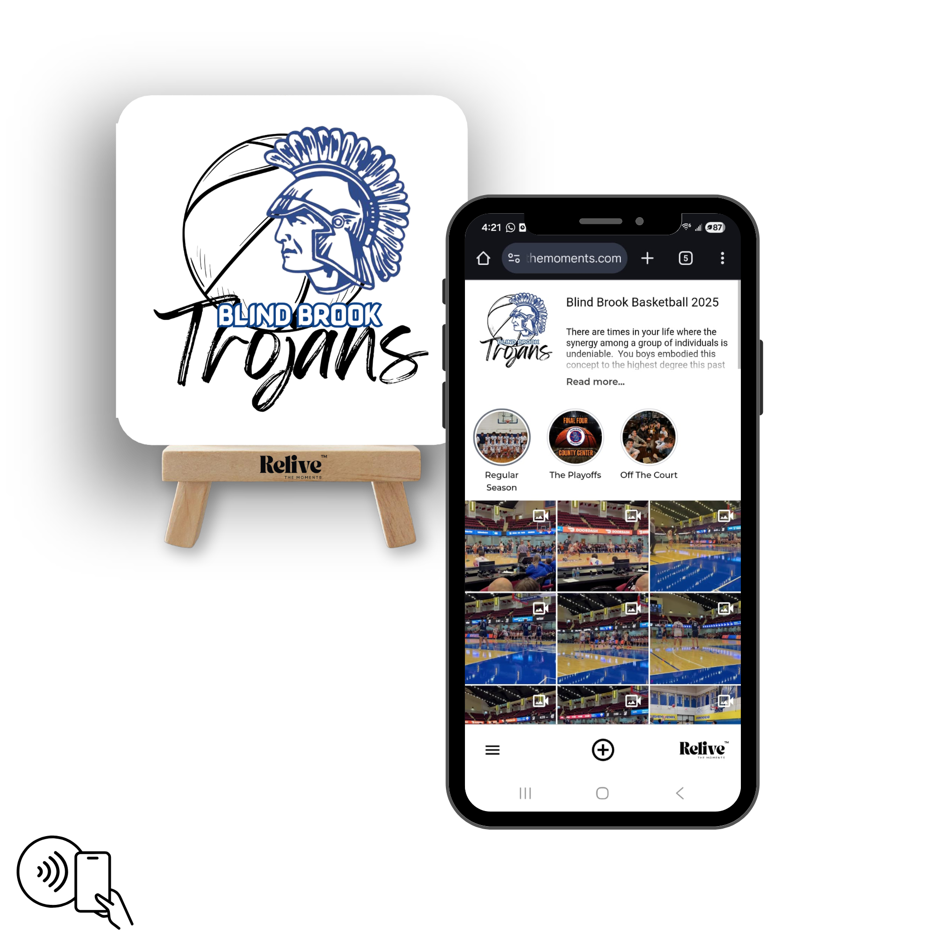 Blind Brook HS Basketball Tile