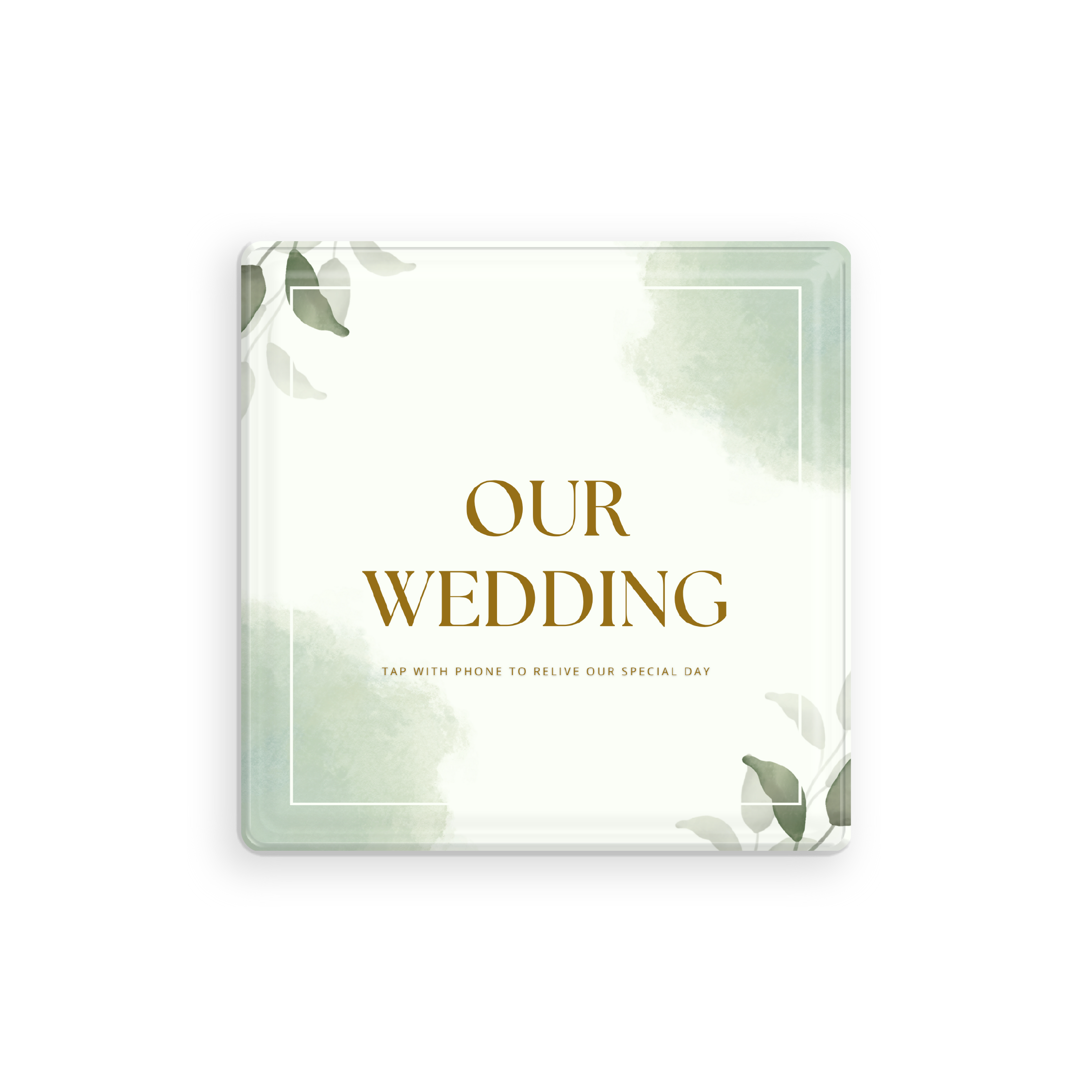 Relive Cork Coaster 4" - Our Wedding - Add On