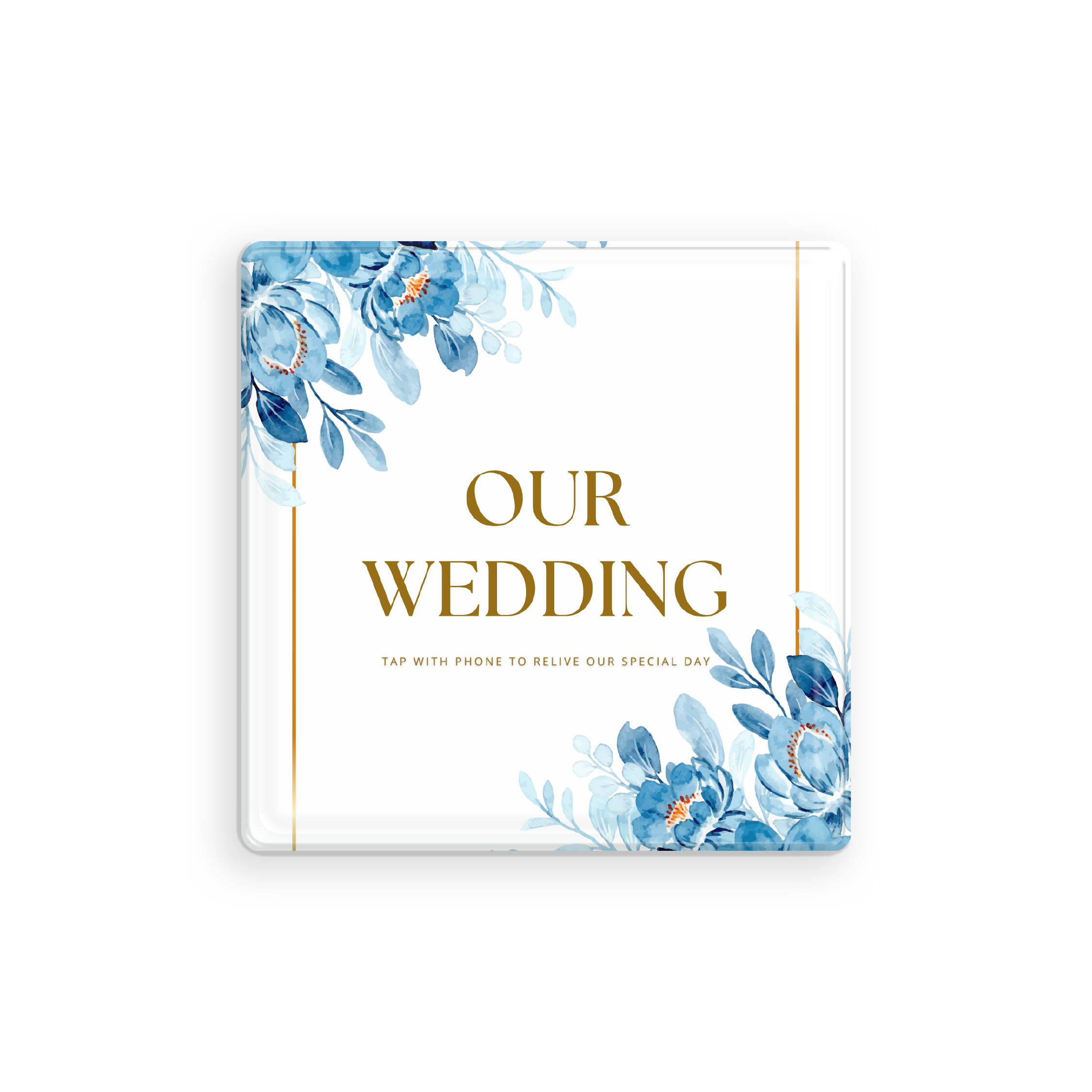Relive Cork Coaster 4" - Our Wedding - Add On