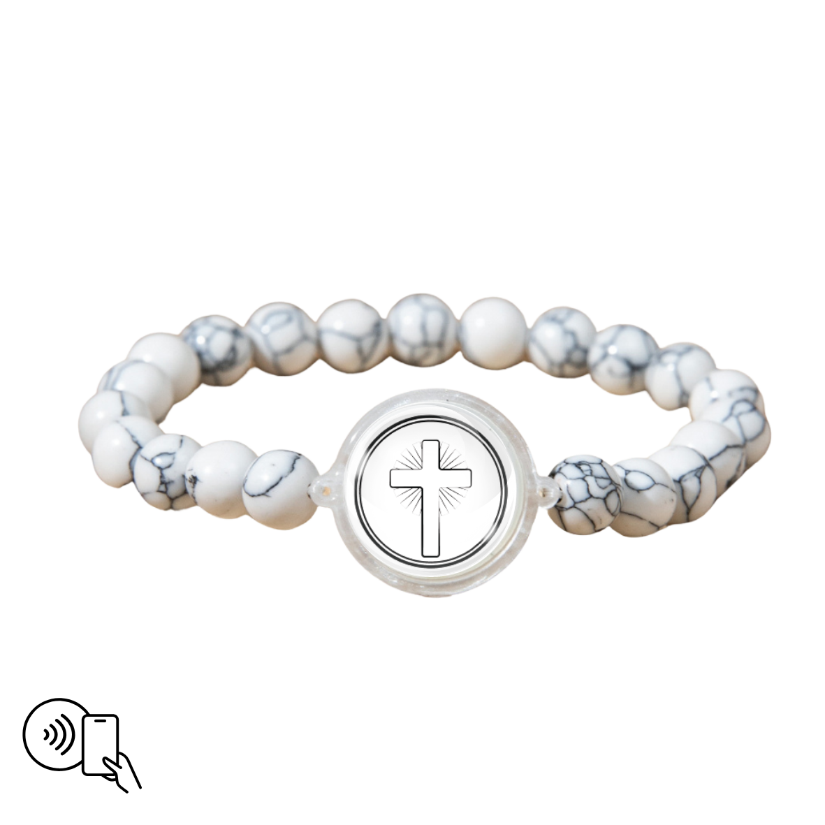 Bracelets - White Cross