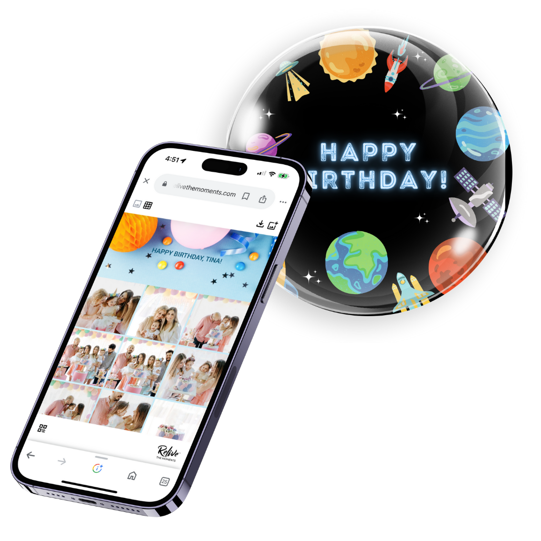 Birthday Coaster - Outer Space 2 - Personalized