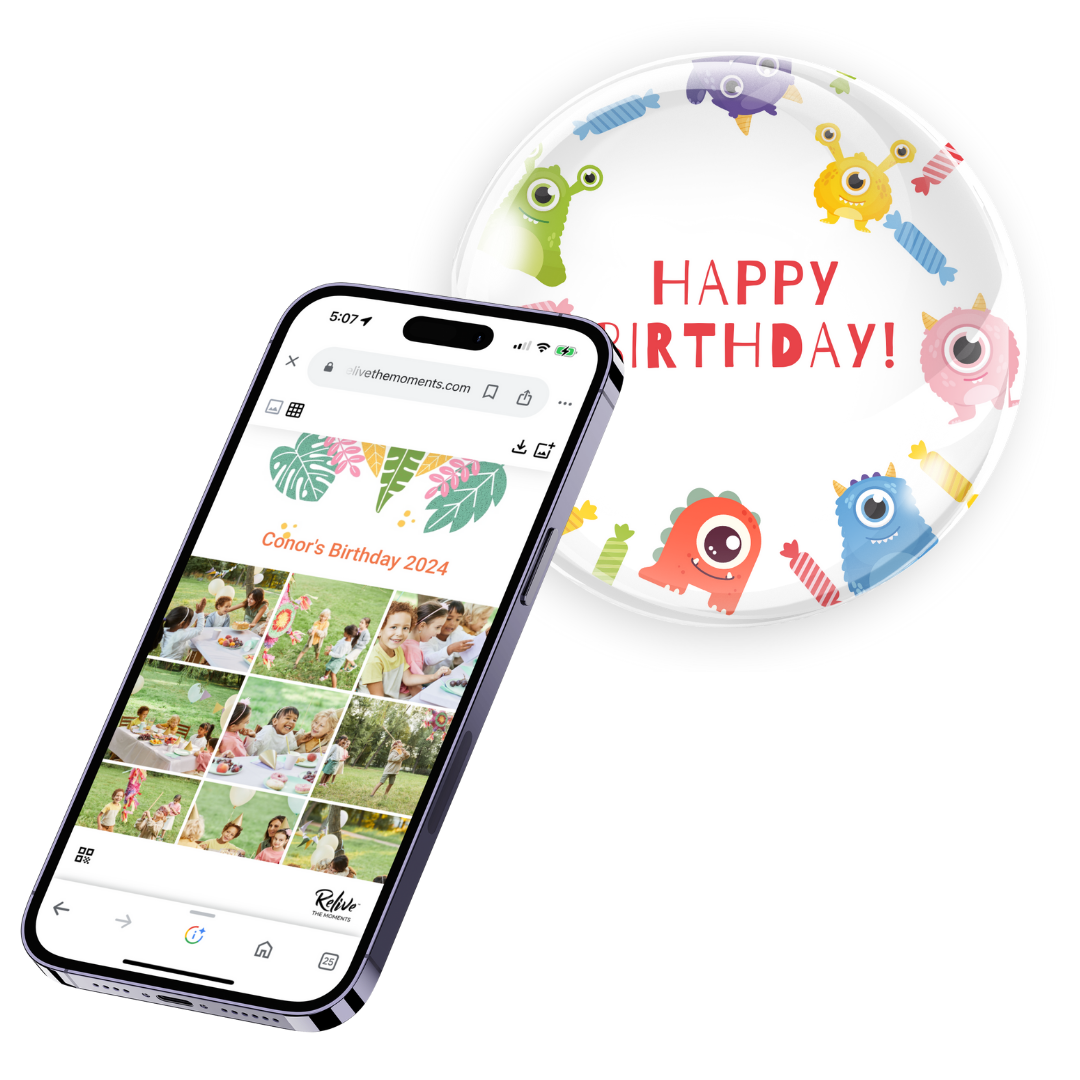 Birthday Coaster - Fun Monsters - Personalized