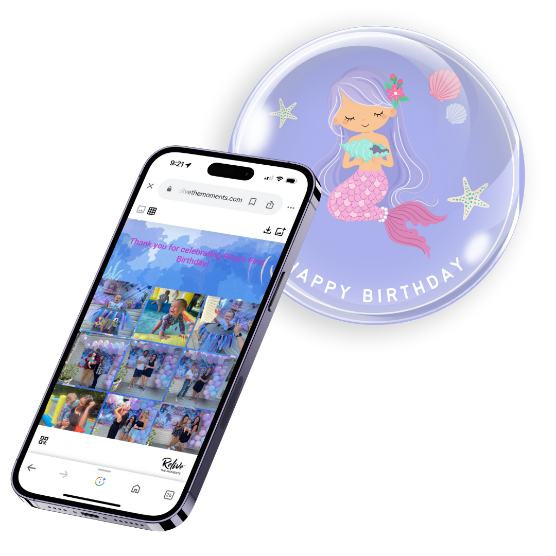 Birthday Coaster - Mermaid 3 - Personalized