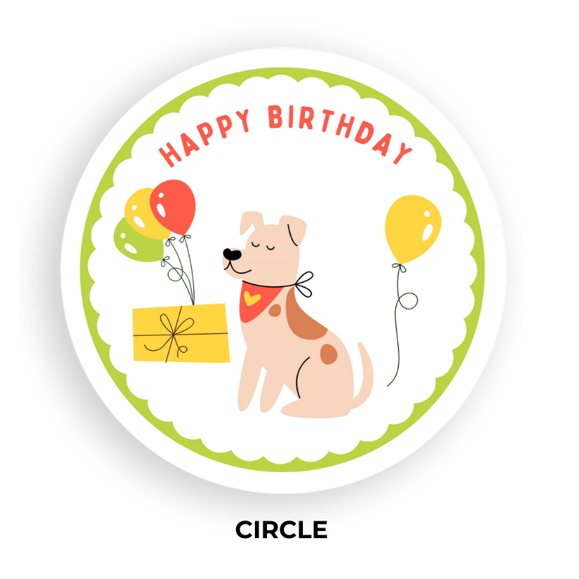 Birthday Coaster - Animal 1 - Standard