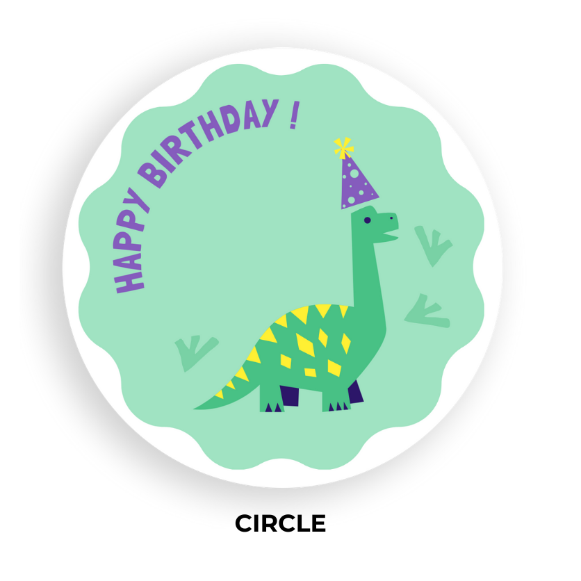 Birthday Coaster - Dino 2 - Standard