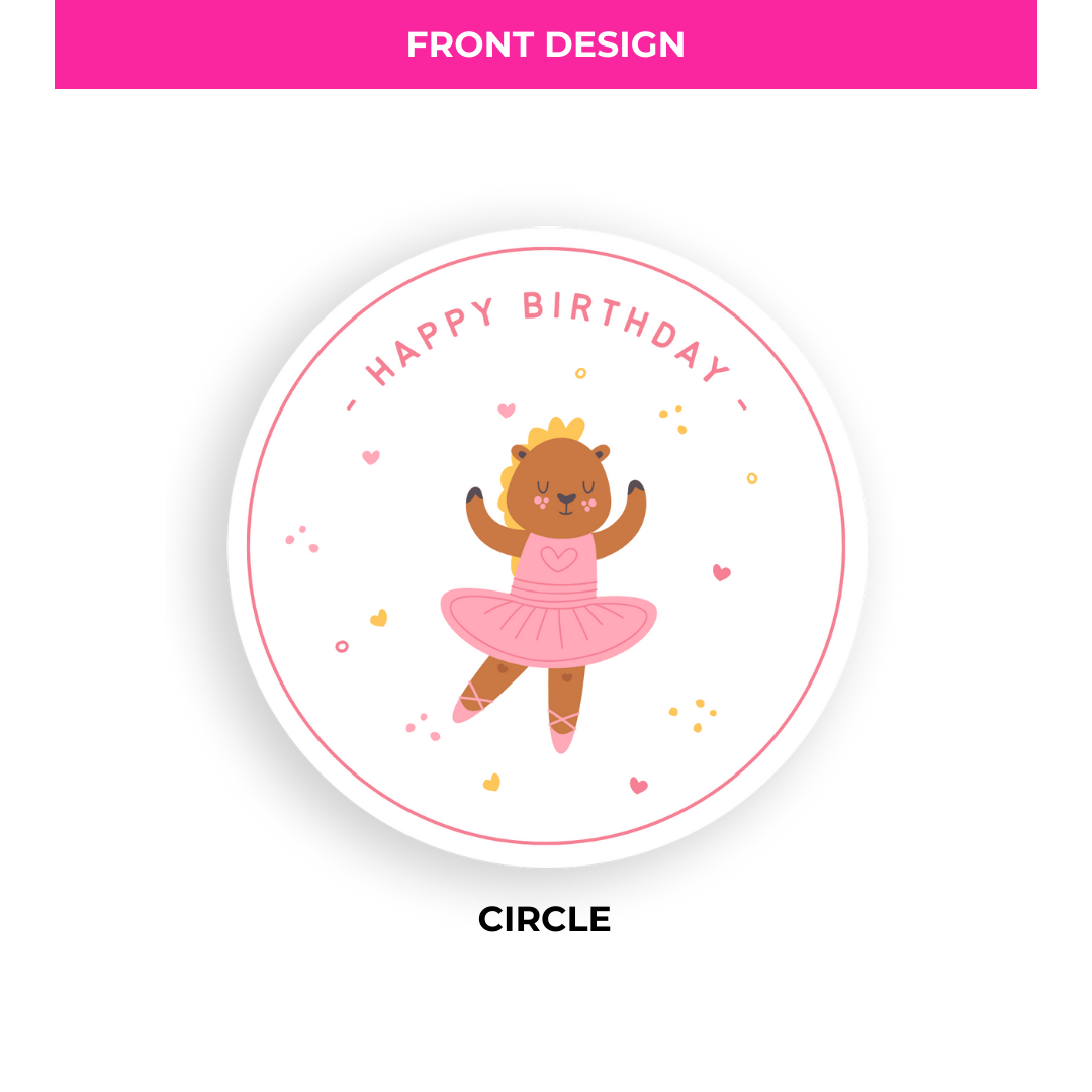 Birthday Coaster -  Ballerina - Standard