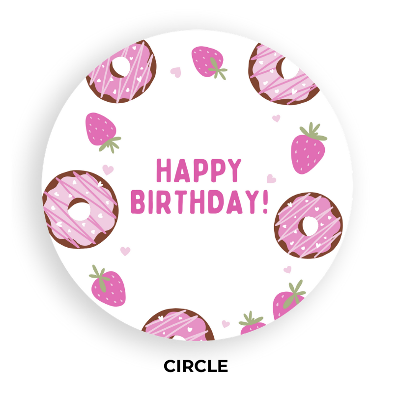 Birthday Coaster - Cake 1 - Standard