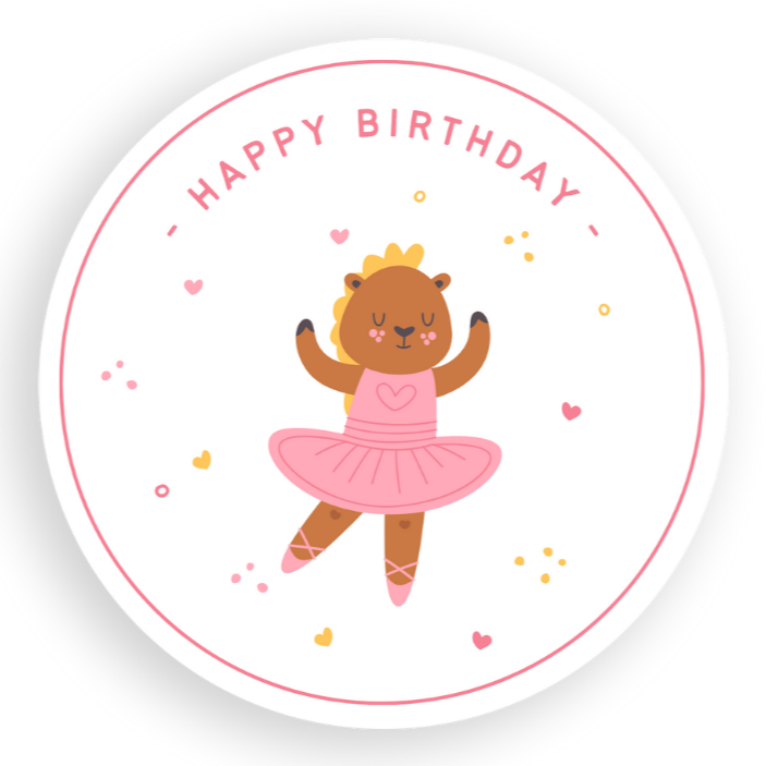 Birthday Coaster -  Ballerina - Standard