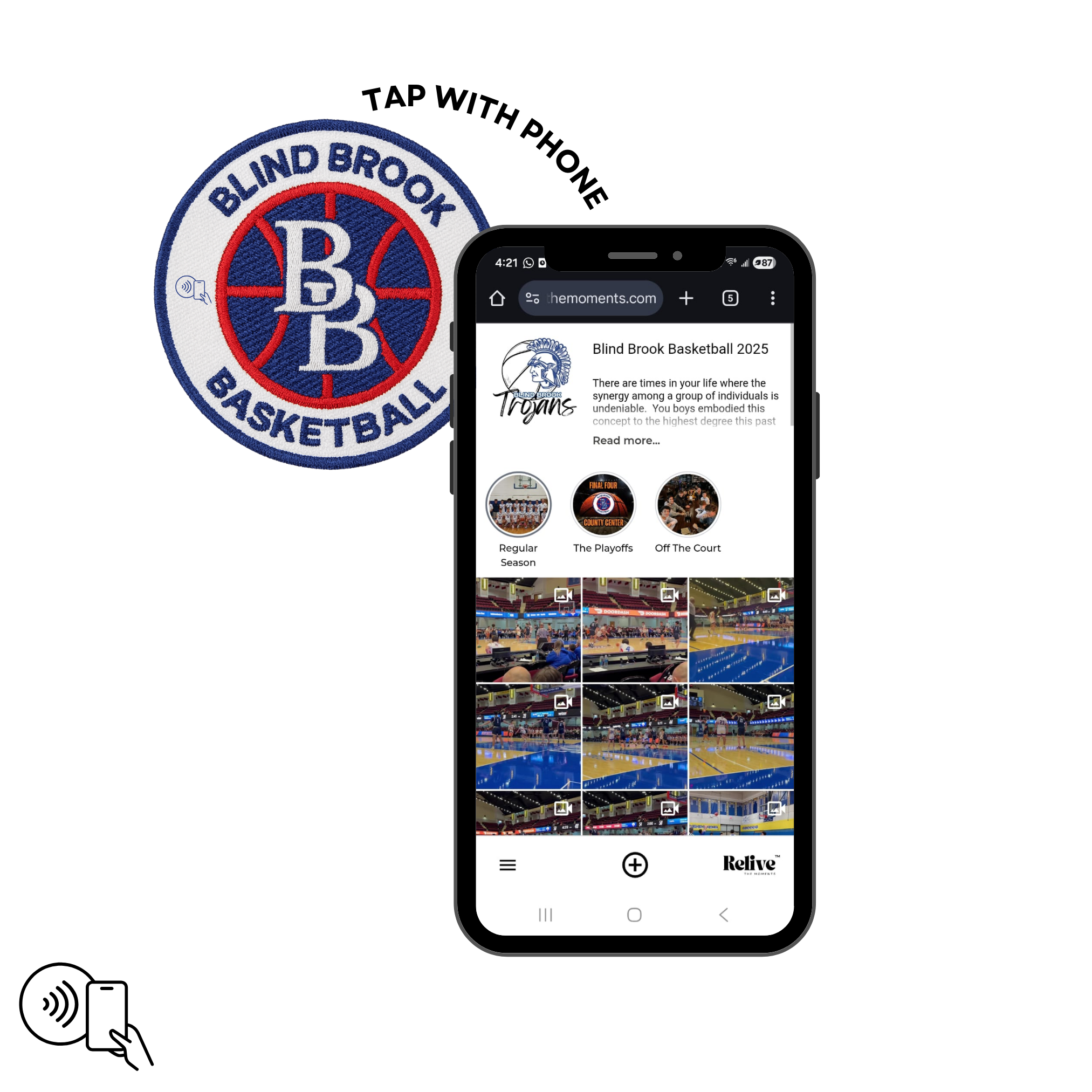 Blind Brook HS Basketball Patch