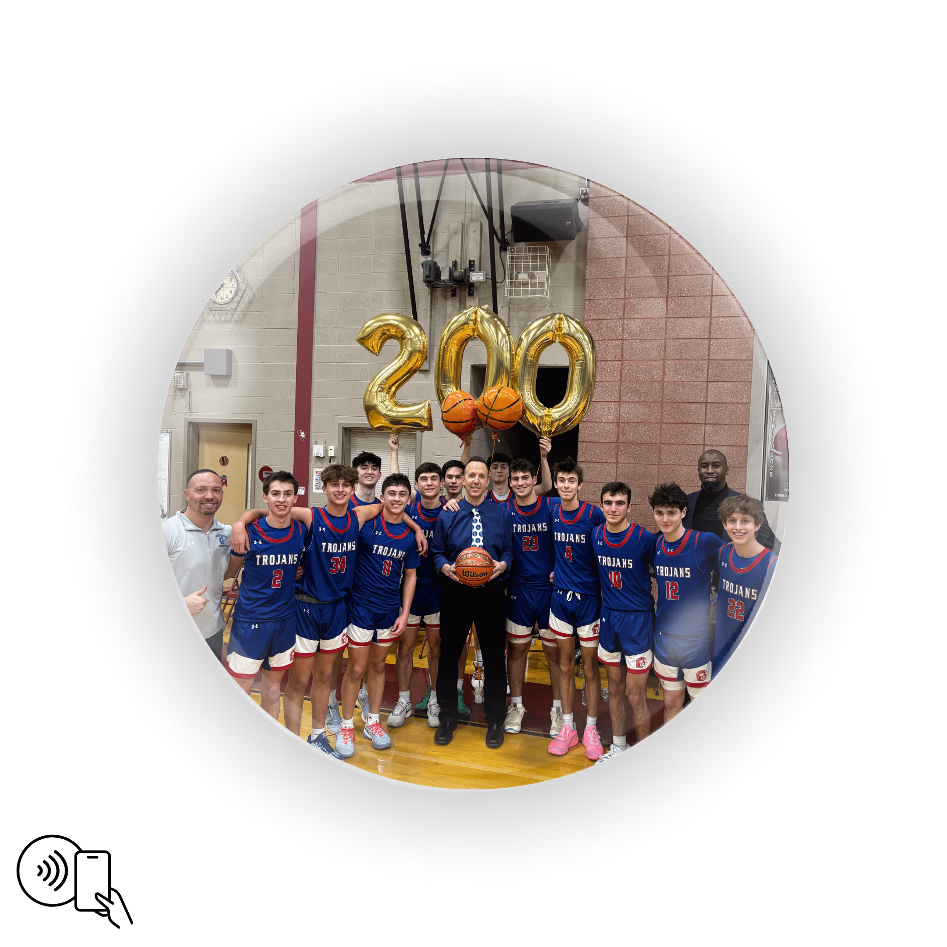 Blind Brook HS Basketball Custom Magnet