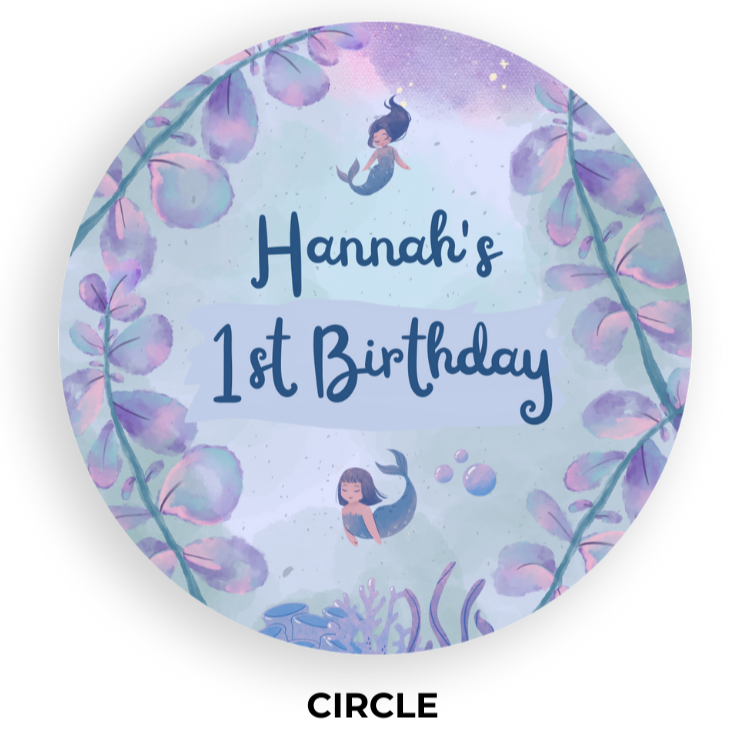 Birthday Coaster - Mermaid 2 - Personalized