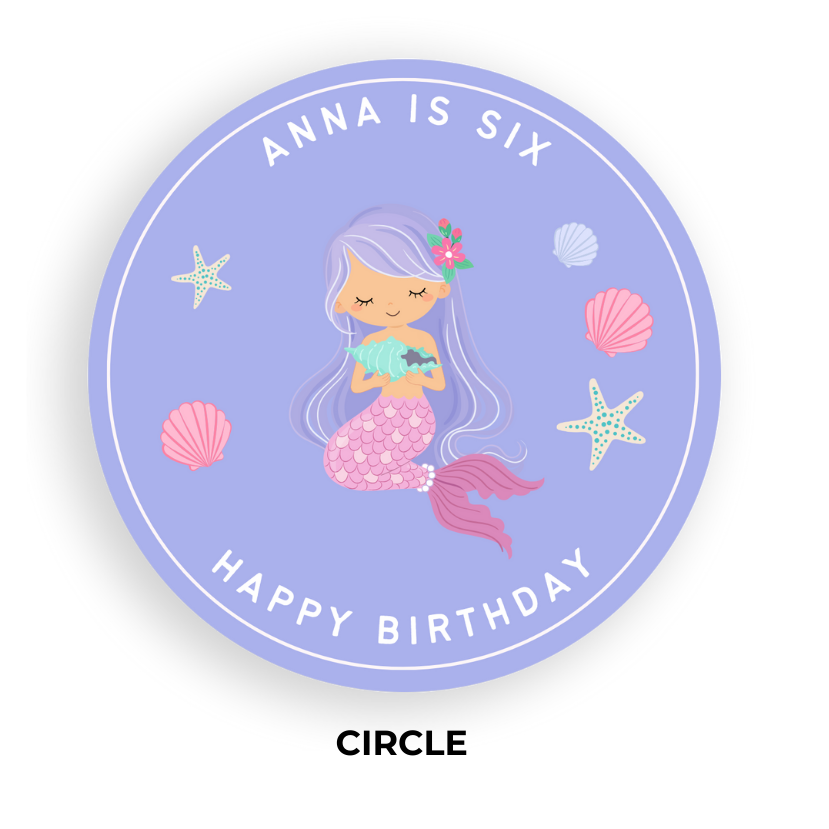 Birthday Coaster - Mermaid 3 - Personalized