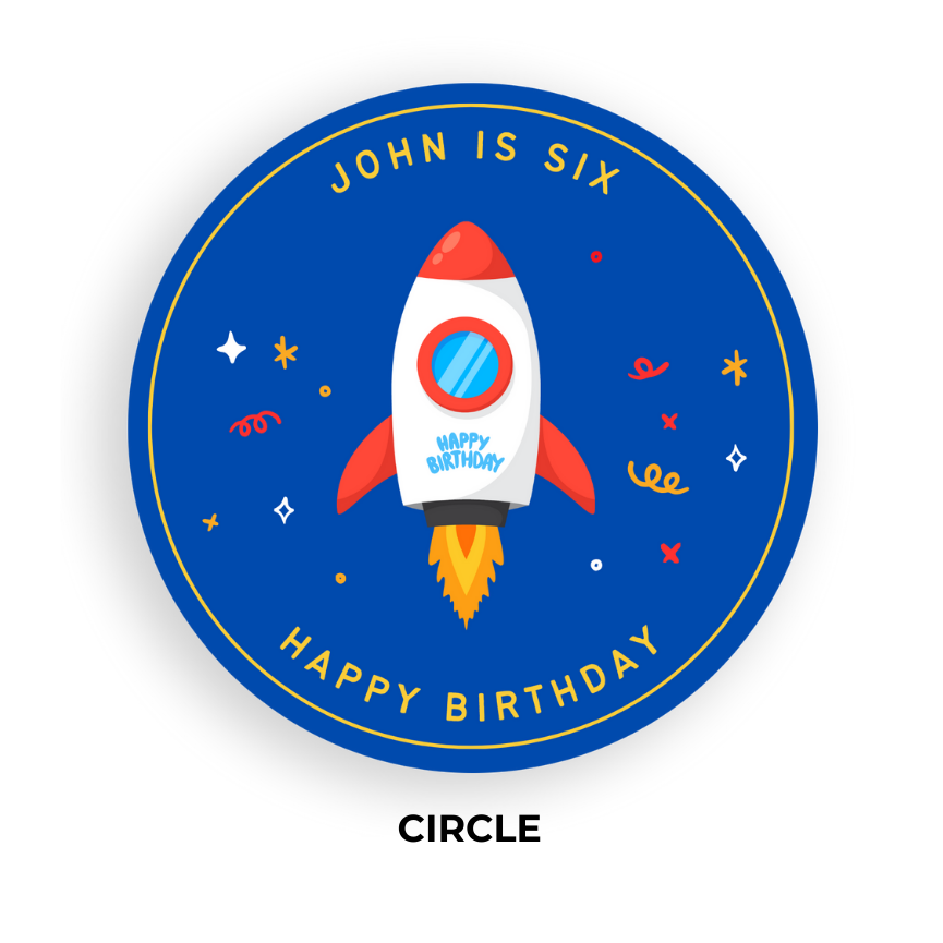 Birthday Coaster - Outer Space 1 - Personalized