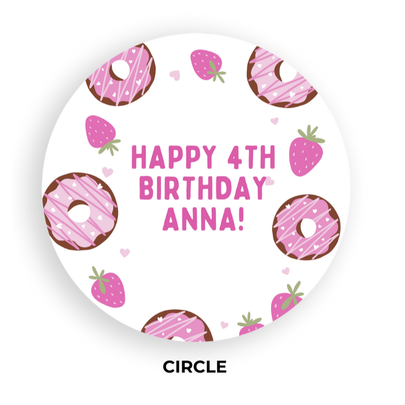 Birthday Coaster - Cake 1 - Personalized