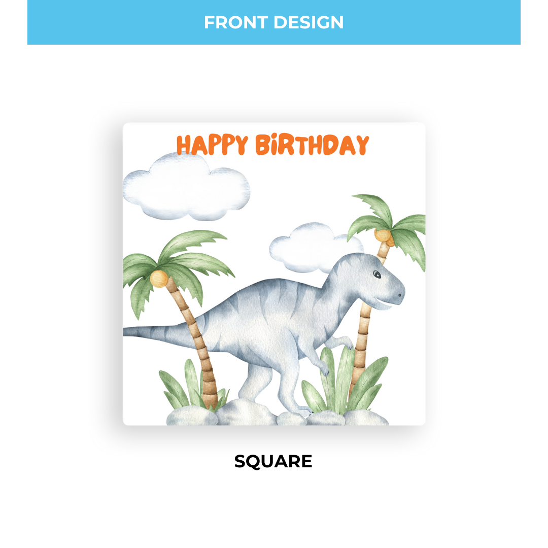 Birthday Coaster - Dino 1 - Standard