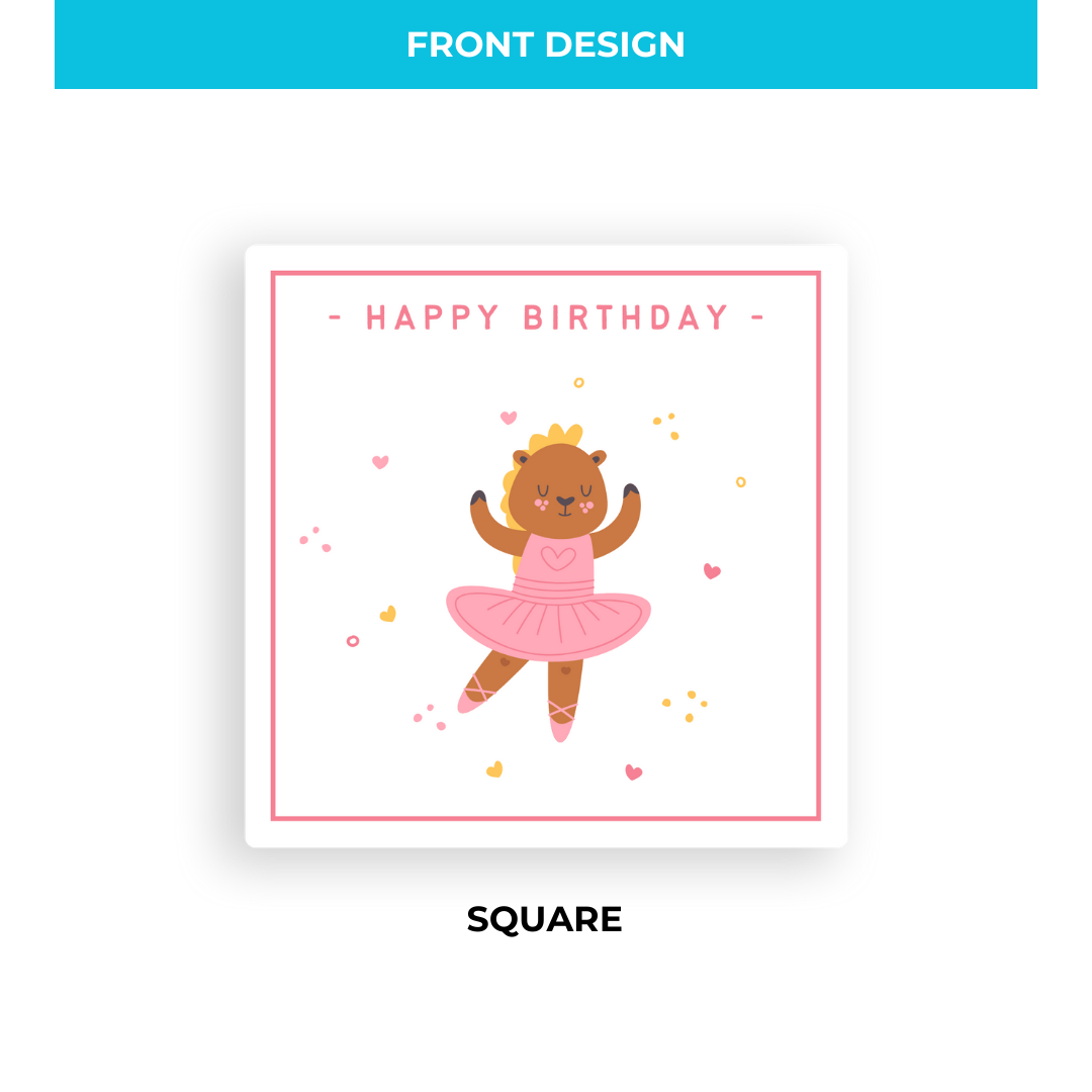 Birthday Coaster -  Ballerina - Standard