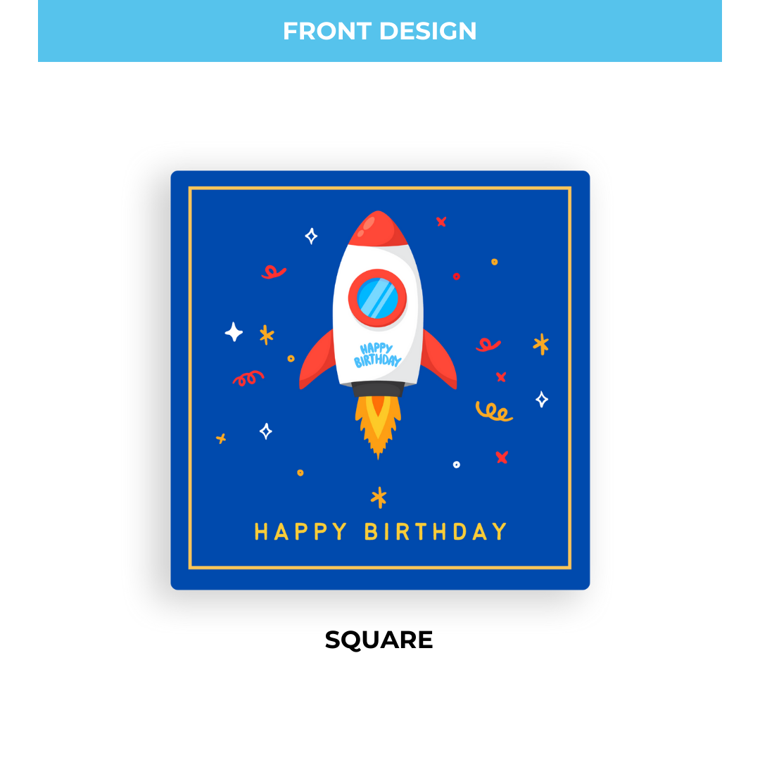 Birthday Coaster - Outer Space 1 - Standard