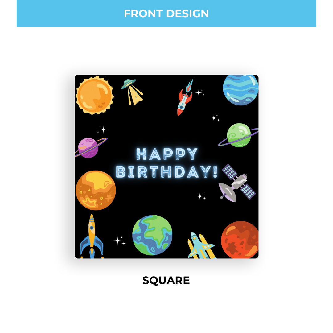 Birthday Coaster - Outer Space 2 - Standard