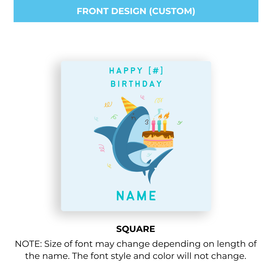 Birthday Coaster - Animal 2 - Personalized