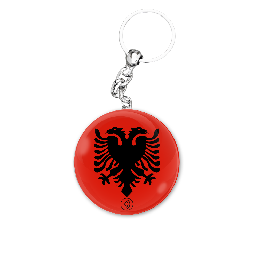 NFC Keychain - Albania - Flag