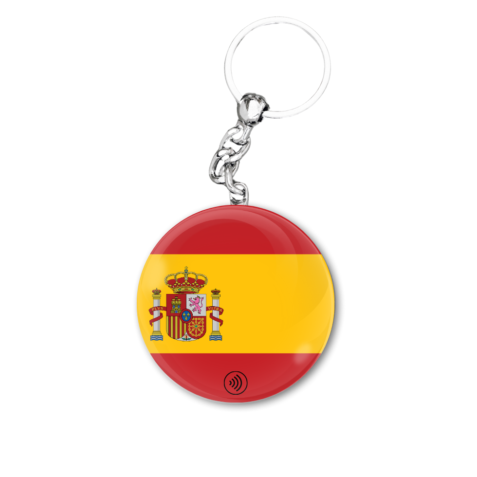 NFC Keychain - Spain - Flag