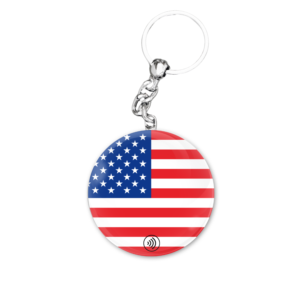 NFC Keychain - USA - Flag