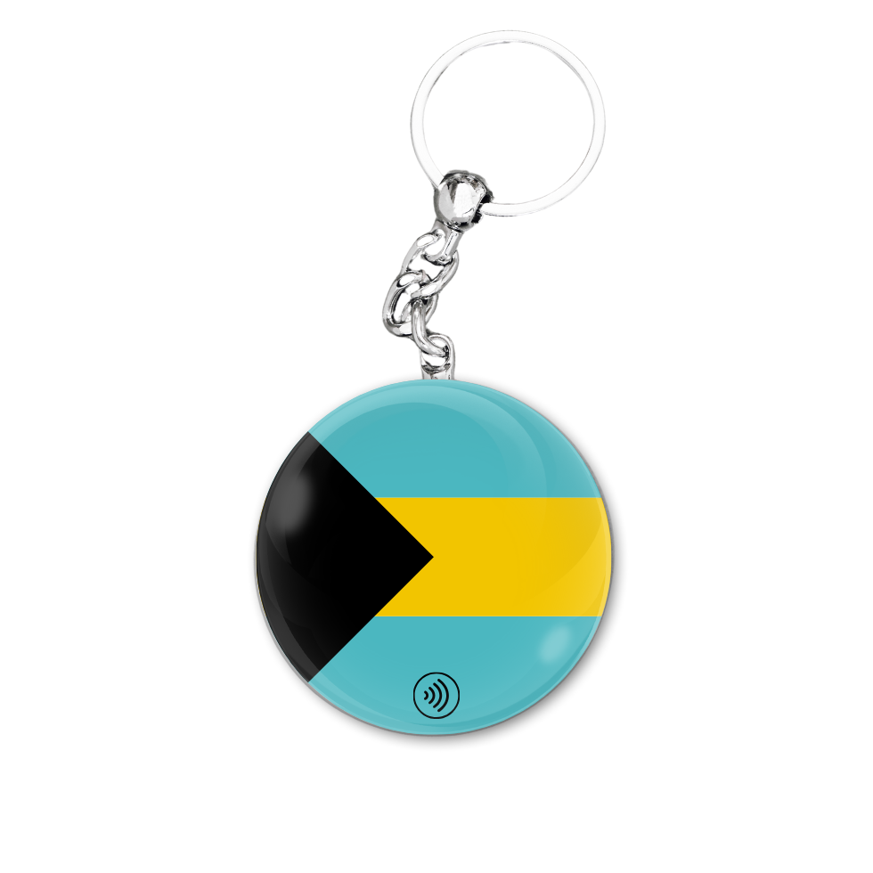 NFC Keychain - Bahamas - Flag