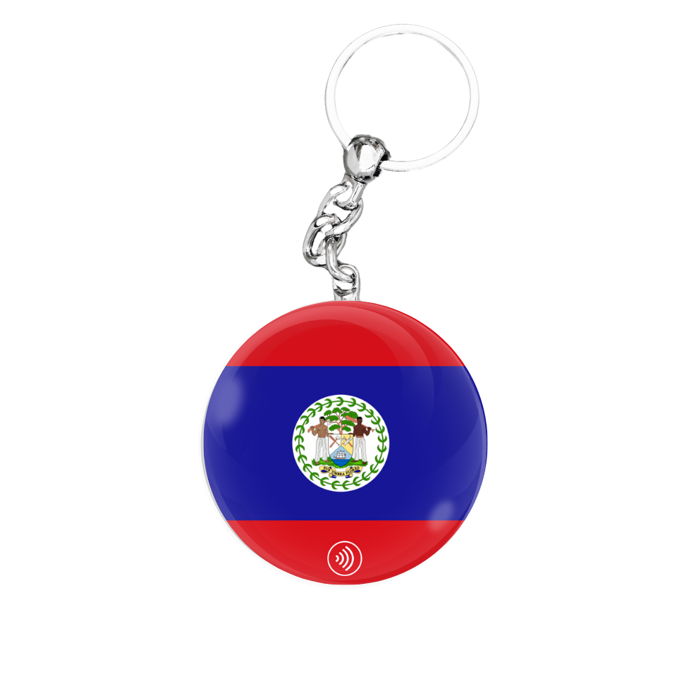 NFC Keychain - Belize - Flag