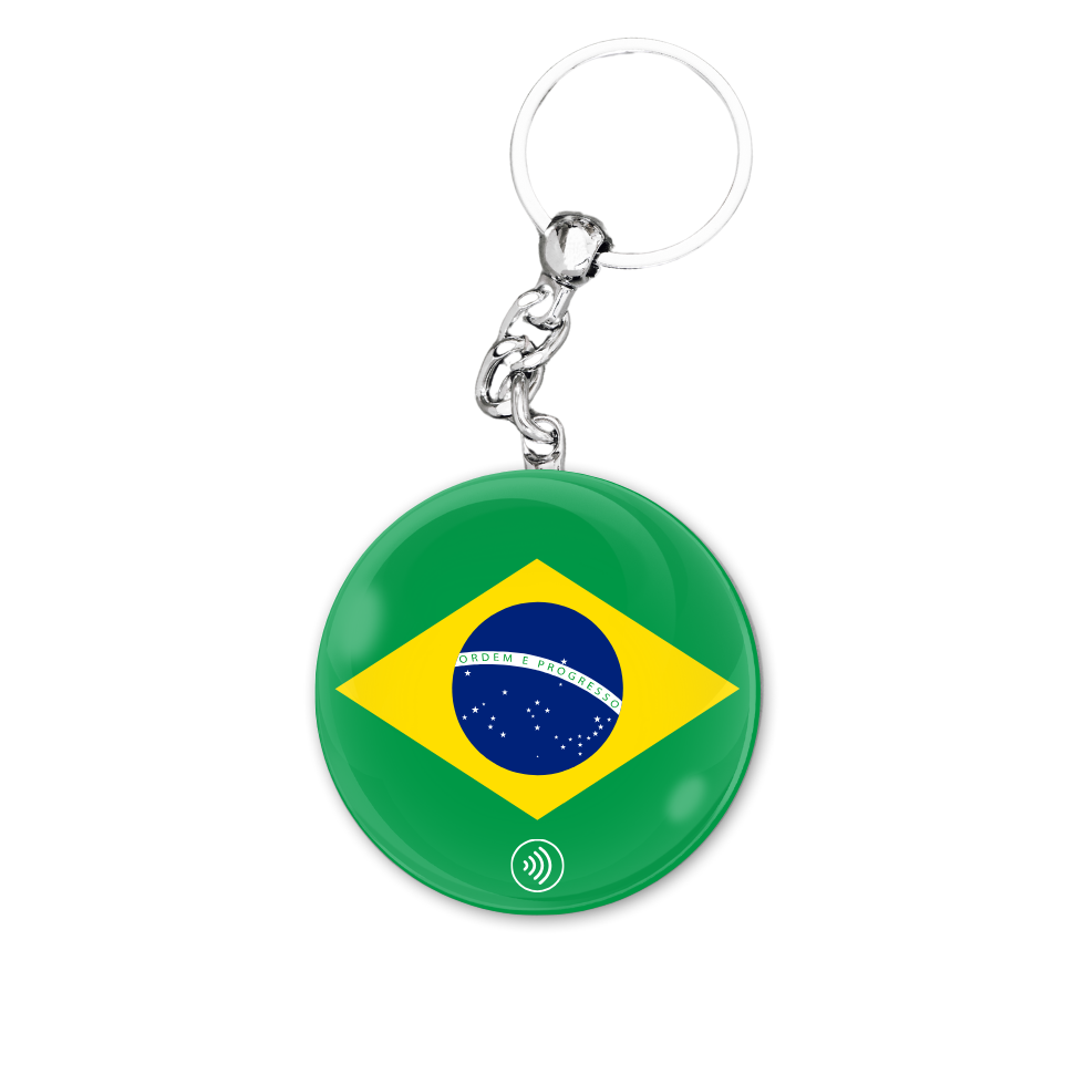 NFC Keychain - Brazil - Flag