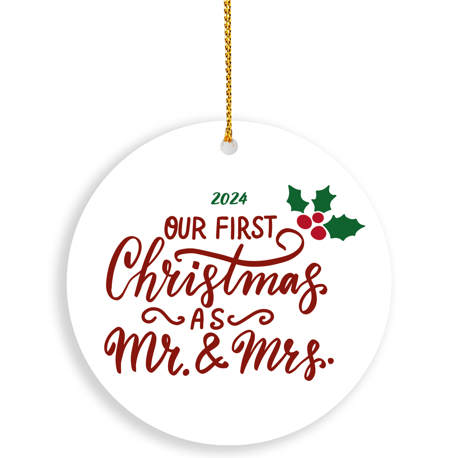 NFC Ornament - Mr & Mrs First Christmas