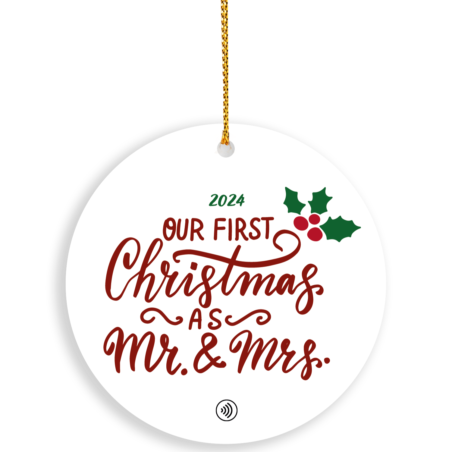 NFC Ornament - Mr & Mrs First Christmas