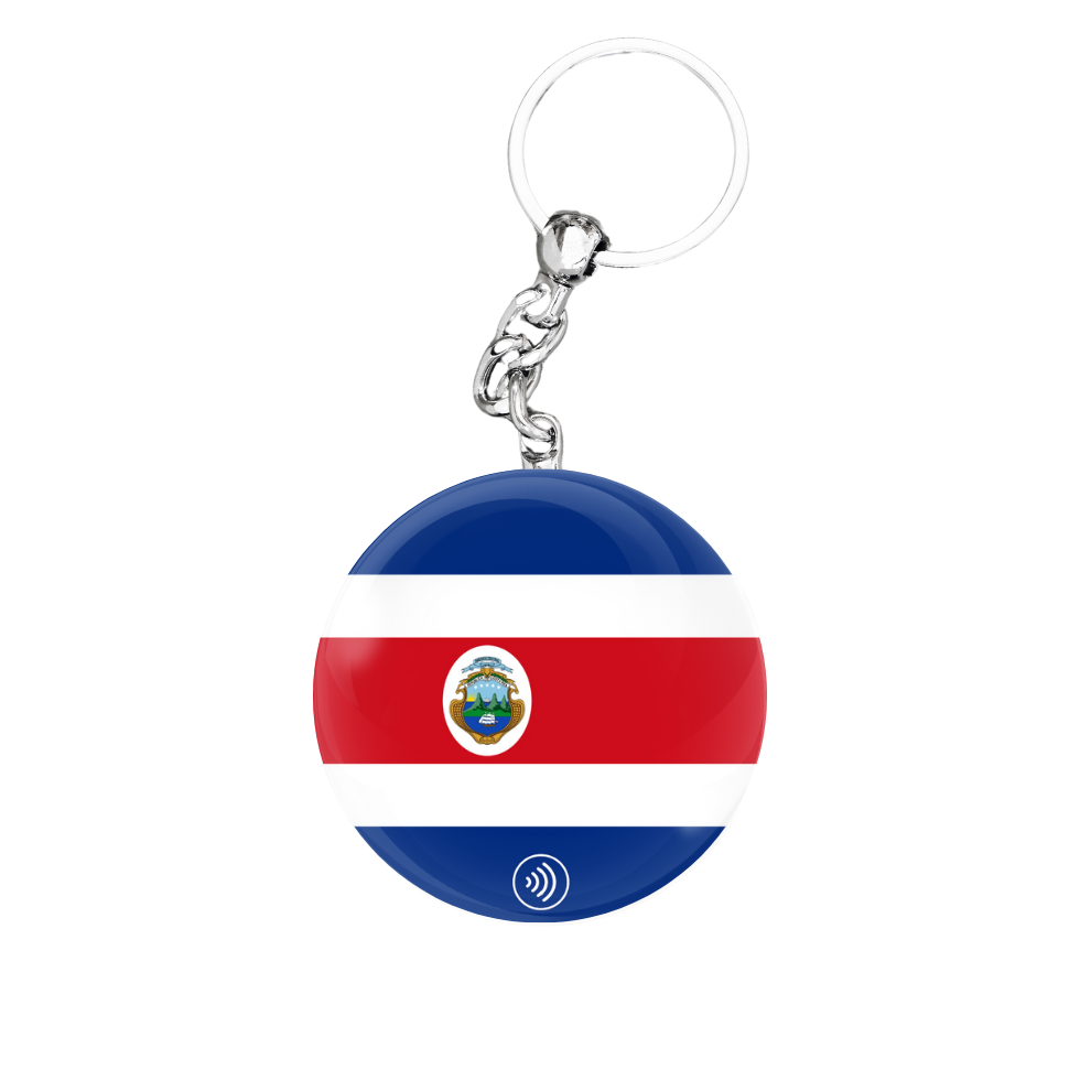 NFC Keychain - Costa Rica - Flag